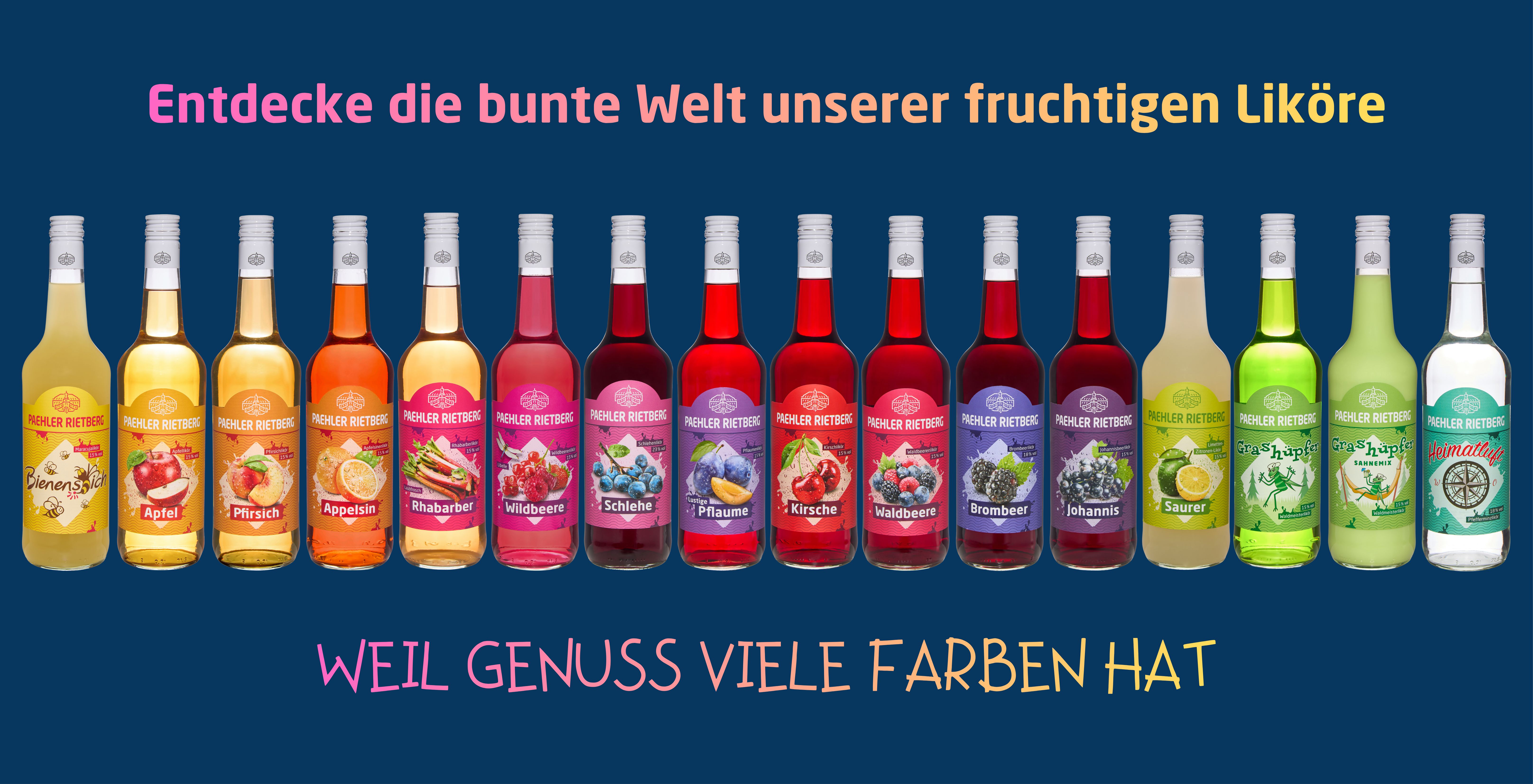 Paehler Spirituosen Sortiment